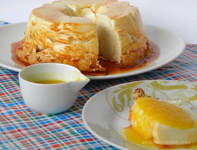 Pudim de claras com baba de moça 8 Pudim de Claras com Baba de Moça