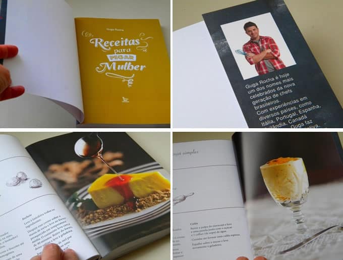Livro de culinária do Guga Rocha