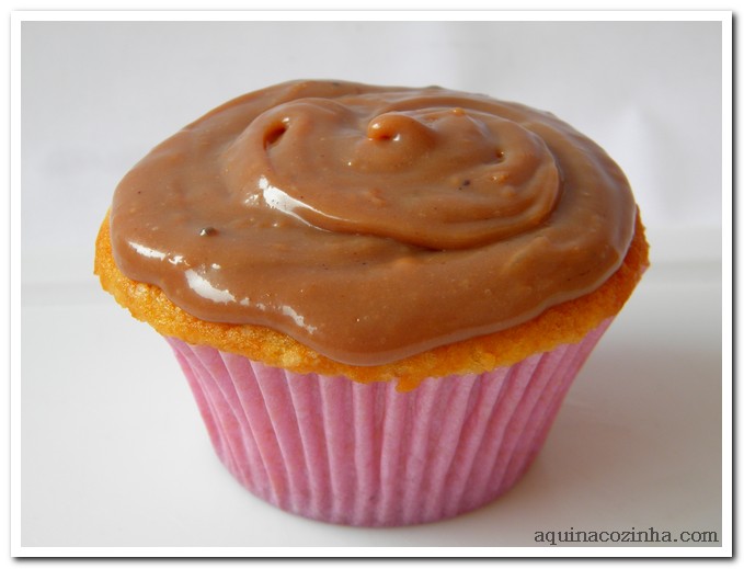 Cupcake de creme de amendoim