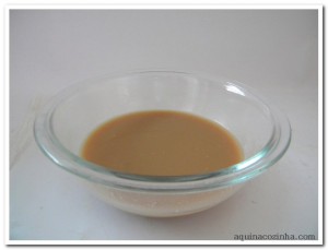 café com leite de coco