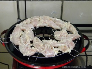 Filé de Frango na Churrasqueira de Fogão