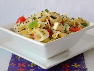 Salada Primavera Com Farfalle