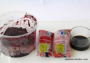 açaí com polpa de morango e xarope de guaraná