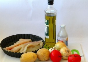 File de peixe no forno