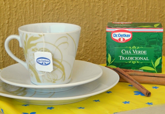 receita de chá detox com chá verde, gengibre e canela