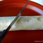 Receita de wrap feito com rúcula e tomate seco