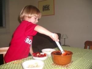 Fondue de chocolate