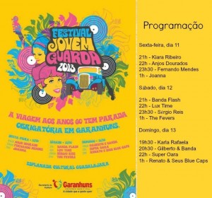 Programação do Festival da Jovem Guarda