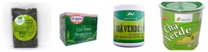 chá vermelho, chá verde e o chá branco