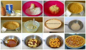 Torta de abacaxi com coco