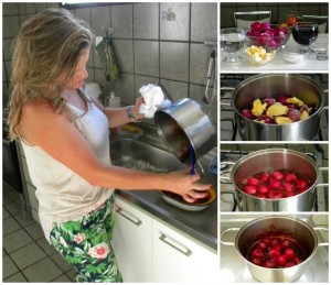 Cebolas roxas ao vinho tinto