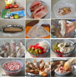 Espetinho de peixe