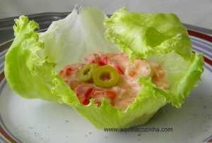 Salada de alface diferente