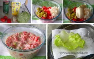 Salada de alface diferente