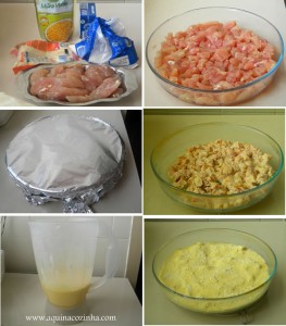 File de frango com creme de milho