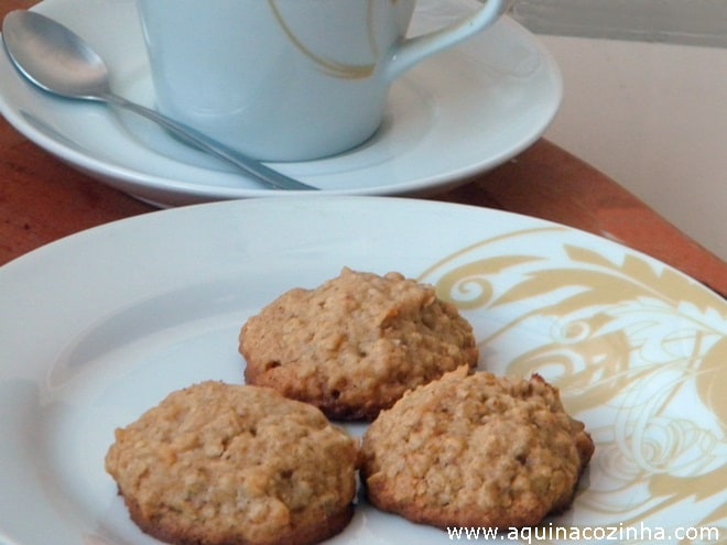 Receita de biscoito de aveia e mel