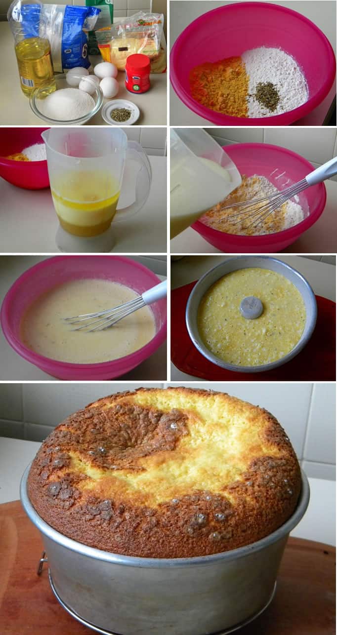 BOLO DE FUBÁ COM QUEIJO PARMESÃO SUPER FOFINHO. 