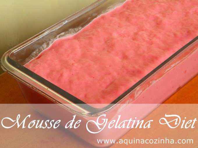 Mousse de gelatina diet