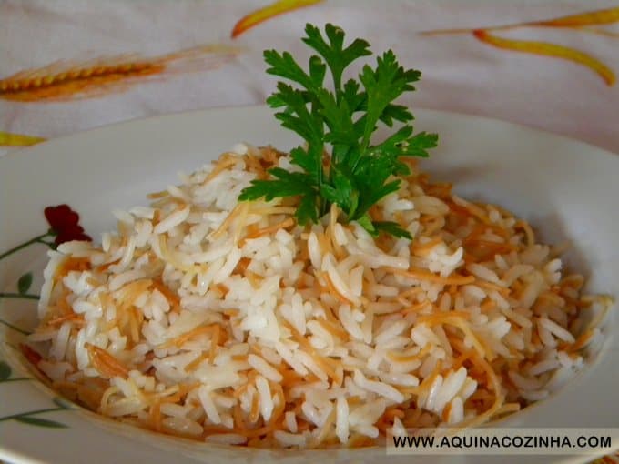 Arroz sírio receita