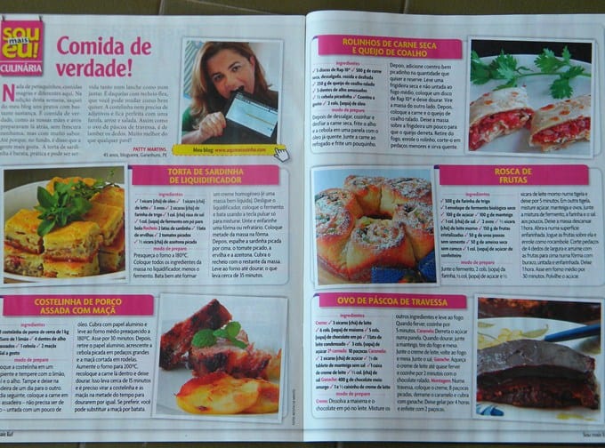 Mais uma participação do AquinaCozinha na revista