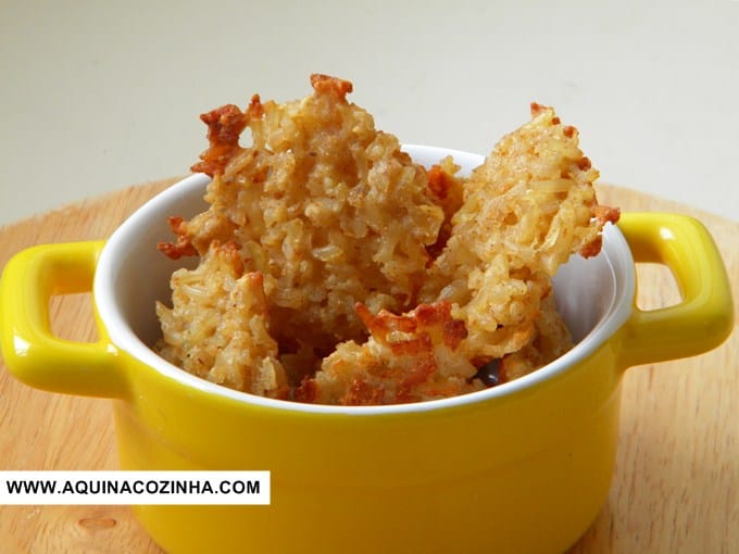 bolinho de arroz integral assado