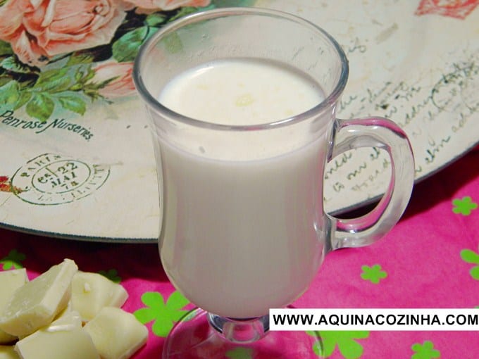 Chocolate quente branco