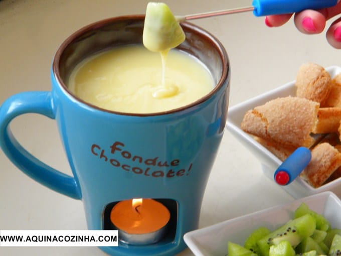 Fondue de chocolate branco