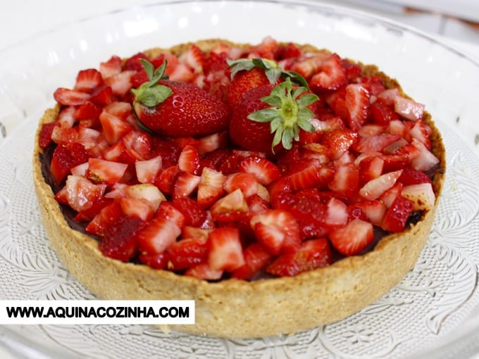 Torta de Chocolate com Morango lowcarb