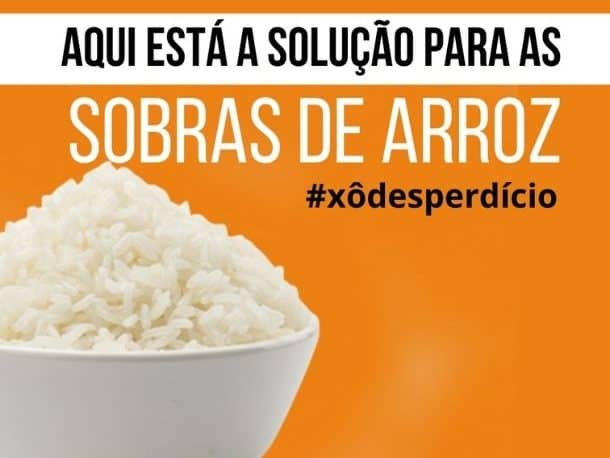 Receitas com sobras de arroz