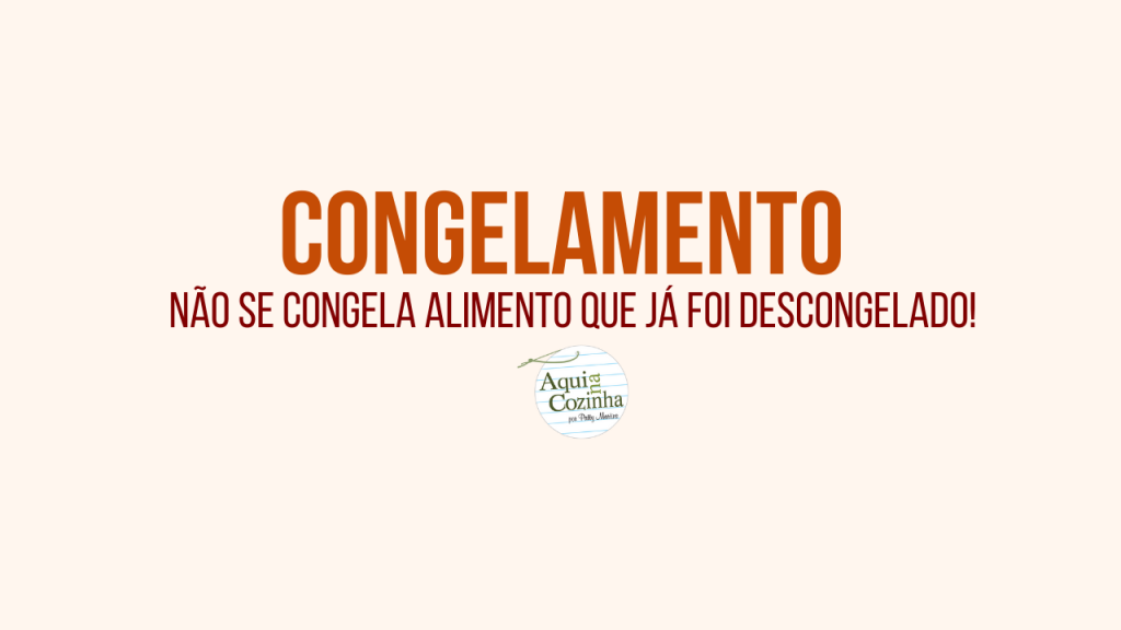 congelamento de alimentos